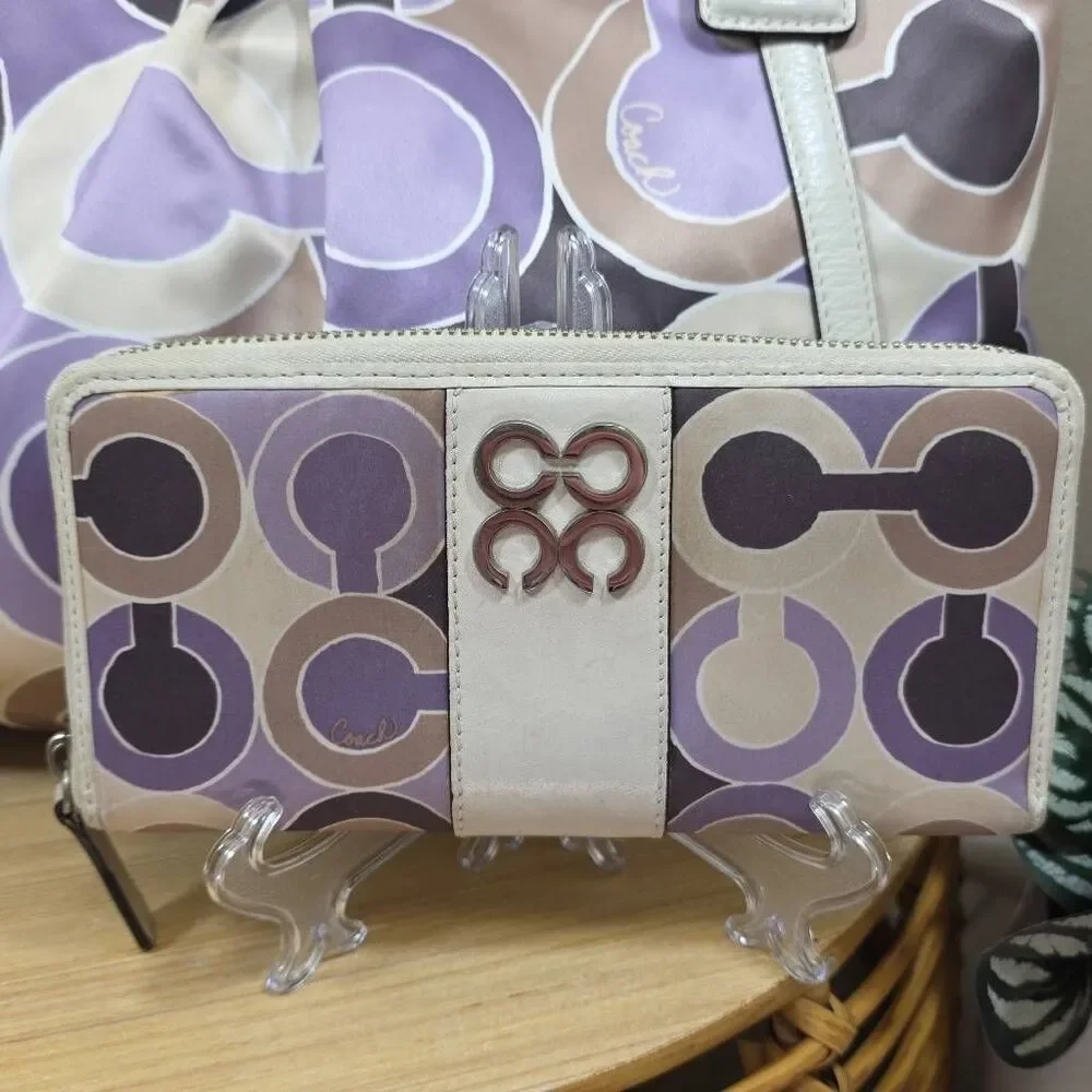 Coach Alexander Op Art Tote and Wallet